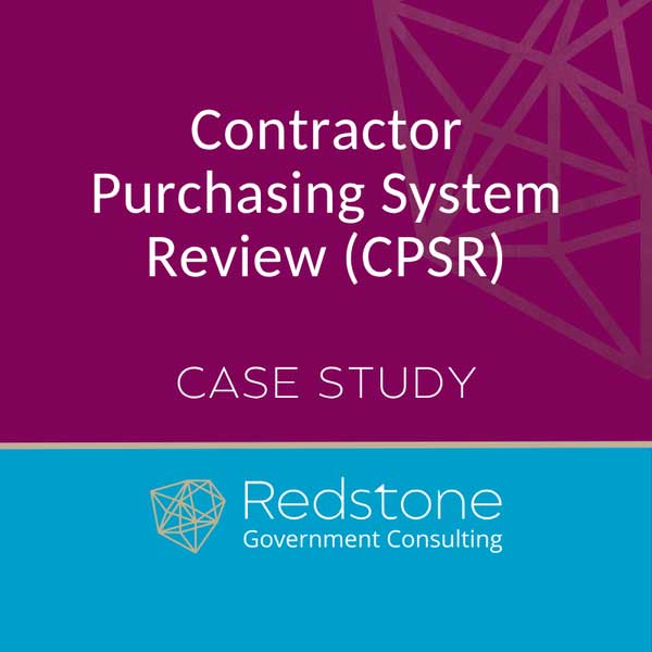 Contractor Purchasing System Review (CPSR) Case Study