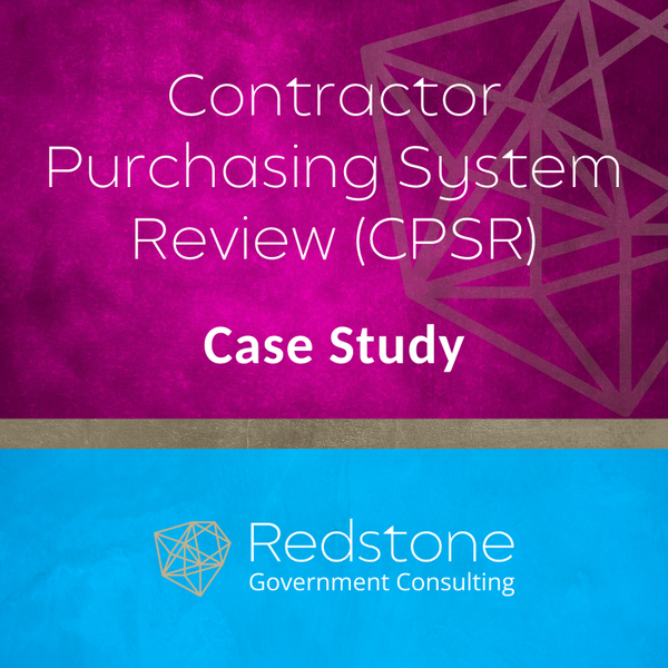 Contractor Purchasing System Review CPSR - Redstone GCI