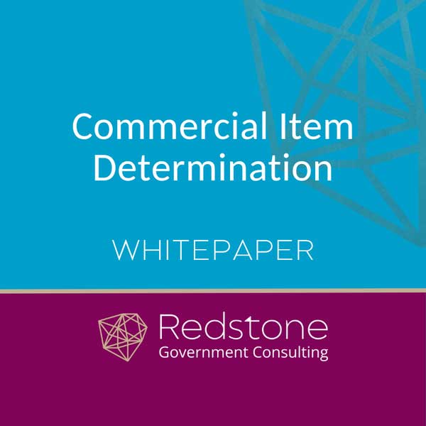 Commercial Item Determination - Redstone GCI