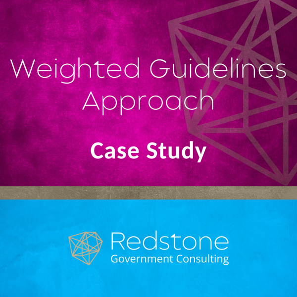 Case Study Weighted Guidelines Approach - Redstone GCI