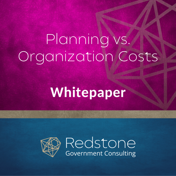 Whitepaper Planning vs. Organization Costs - Redstone GCI