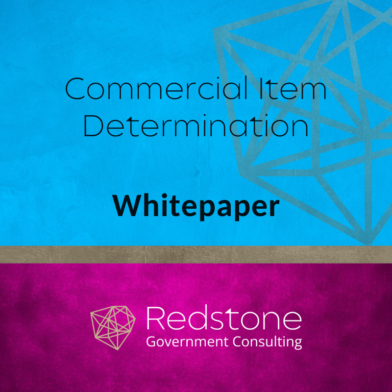 Commercial Item Determination - Redstone GCI