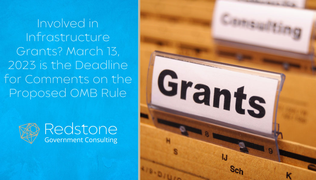 RGCI Involved in Infrastructure Grants March 13, 2023 is the Deadline for Comments on the Proposed OMB Rule