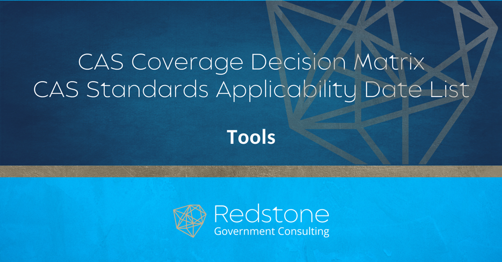 RGCI CAS Coverage Decision Matrix CAS Standards Applicability Date List