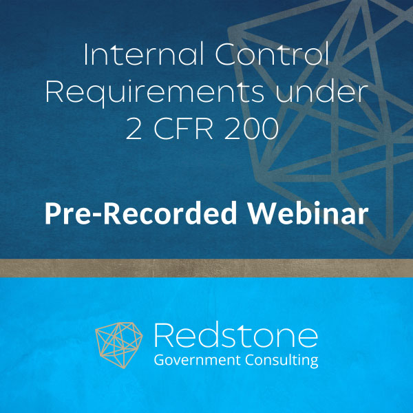 RGCI Internal Control Requirements under 2 CFR 200 Training Webinar