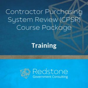 Contractor Purchasing System Review (CPSR) Course Package